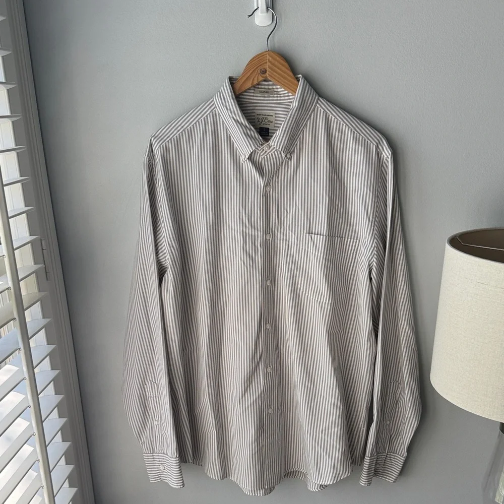J.Crew‎ Stretch Secret Wash Button Down Shirt in Poplin